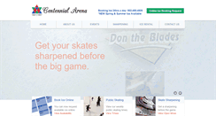 Desktop Screenshot of centennialarena.ca