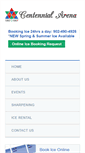 Mobile Screenshot of centennialarena.ca